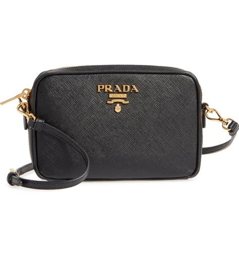 prada leather camera bag